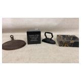 RARE GRISWOLD Cast Iron toy Skillet,Toy Sad Iron