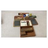 Vtg Wood Black Beauty Tie Rack,Chalk Board,1947