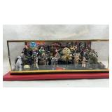 custom diorama display of Star Wars action