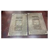 vintage Seasons wall art pieces with 3D embossed