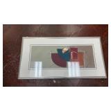 framed abstract art print