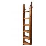 Antique Wooden Library Ladder