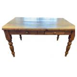 Country Pine Farmhouse Vintage Harvest DiningTable