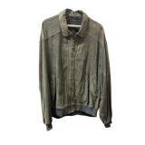 Hunter Green Leather Suede Reversible Jacket