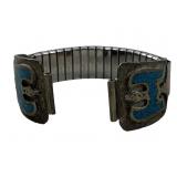 Sterling Native American Inlayed Peyote Bird Band