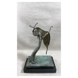 SALVADOR DALI BRONZE SCULPTURE "MELTED CLOCK"