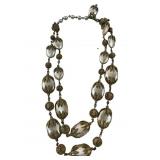 Miriam Haskell Gold Tone Faux Pearl Necklace