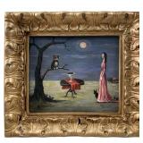 GERTRUDE ABERCROMBIE ATTRIBUTE OIL ON MASONITE