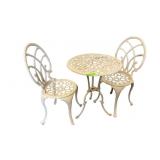 Cast Aluminum Metal Bistro Set