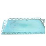 Lg Mid Century Metal Serving Tray