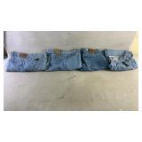 Four pairs of menï¿½s jeans from relaxed brand
