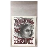 Signed poster unauthenticated