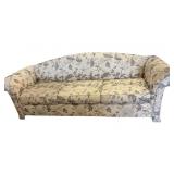 Modern Cream and Gray Occasional Sofa