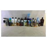 Assortment of toiletries and colognes