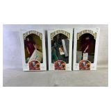 Three collectible word doll dolls