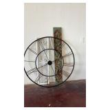 3 pc Wall Decor 50 inch Metal Wall Clock (needs