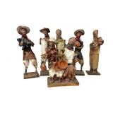 Vintage Mexican Paper Mache Folk Art Figures