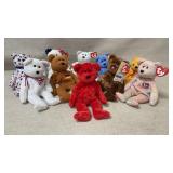 10 Ty Beanie Babies Bears with Tags