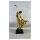 After Demetre Chiparus a dancer in a yellow