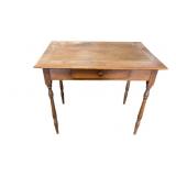 Vintage Wooden Table with Drawer Farmhouse Table