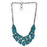 Vintage chunky turquoise statement necklace