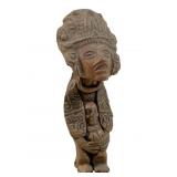ancient Pre-Columbian mother and child Clay Figure