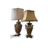 2 Elegant Table Lamps with Shades