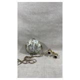 mother-of-pearl mosaic hard shell clutch bag