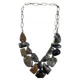 Vintage ladies polished agate Necklace