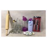 Knives, water bottles and more