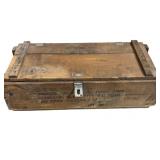 Vintage Wooden Military Ammunition Crate