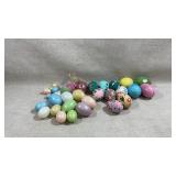 collection of decorative Easter eggs used for