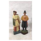 Hand carved wood figurines
