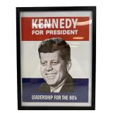 Kennedy For President Framed Poster Print