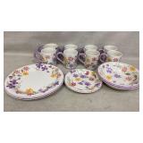 Porcelain, cups, bowls, and plates-10.5"