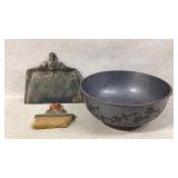 Antique Crumb Tray /Brush,Chinese Bowl