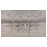 waterford glasses, taller are 7.5"
