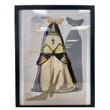 Salvador Dali "La Corregidora" Framed Canvas Print
