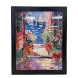 Henri Matisse "Open Window" Framed Print On Canvas