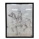 Albrecht Dürer "Cavalier with Lance" Framed Print