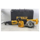 DEWALT Circular Saw, Flashlight,Reciprocating Saw