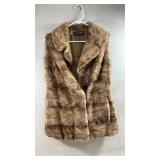 Voula mitsakou brown fur vest.