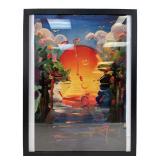 Peter max "better world" Print on canvas