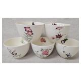 Ceramic bowls with floral desighns