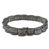 Stunning .925 Silver & CZ Bracelet