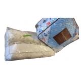 2 Queen Size Bed Spread (1 quilted) and 3 clean