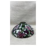 Tiffany-style stained glass lamp shade with a