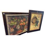 2 Framed Still Life Upscale Artwork