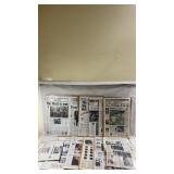 Vintage Sports Articles Newspapers