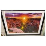 Large framed photograph, 43.5x31.5